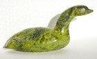 Inuit Eskimo Serpentine Carving Sculpture Arctic Goose By          
