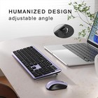 Wireless Pc Laptop Keyboard And Mouse Combo Full-size 104-key Office Keyboard