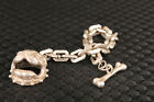 Chinese Tibet Silver Copper Hand Carved Dog Statue Bracelet Collectable Gift
