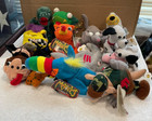 Vintage Meanies Beanies Series 1 Plush - Lot Of 10 - With Tags 1997