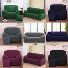 Sofa Covers 1 2 3 4 Seater Slipcovers Solid Stretch Couch Furniture Protector
