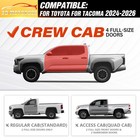 Running Boards Side Steps For 2024-2026 Toyota Tacoma Double Cab   Crew Cab