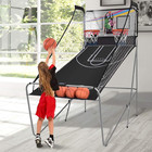 Foldable Basketball Arcade Game  8 Game Options  Electronic Double Shot 2 Player