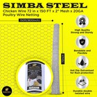 Poultry Netting 6 Ft X 150 Ft Galvanized Chicken Wire 2 Inch Metal Mesh Fence