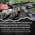 Killer Instinct Lethal 405 Scope Crossbow Package With 4x32 Crossbow Scope