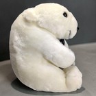 Vtg 1993 Coca-cola Polar Bear Plush 8  Stuffed Animal With Glass Bottle Coke Toy