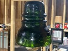Rare Dark Green Brookfield Cd-152 Glass Insulator Great Color