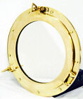 8  Maritime Brass Porthole Round Window Glass Nautical Boat Ship Porth Mirror 