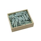 Jam Paper Wood Clip Clothespins Small 7 8 Inch Blue Clothes Pins 2230717361