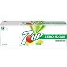 7up Lemon Lime Zero Sugar Diet Soft Drink 12 Oz Cans  pack Of 12  Free Shipping