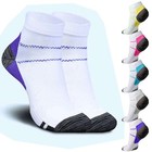5 Pairs Men Women Compression Socks Plantar Fasciitis Arch Ankle Run Support
