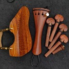 4 4 Violin Parts Fittings With Hardware  Violin Chinrest Tailpiece Pegs Endpin