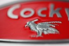 Cocky Pewter Finish Metal Belt Buckle