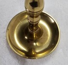 Pair Vintage Heavy Solid Polished Brass Candlesticks 7 5  Traditional Classic