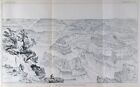 1881 Us Geological Survey Map Panorama Grand Canyon Np Sublime Point Arizona Az