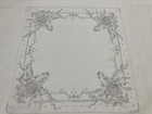 Vintage Hanky Appenzell White Elaborate Embroidery Wedding Bridal Rose