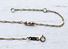 Vintage 10k Yellow Gold Anklet - 10    Long
