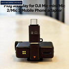 Zexibath For Dji Mic Mini mic 2 mic 3 Mobile Phone Adapters Black