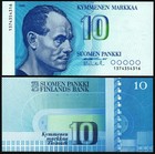 Finland 10 Markkaa 1986  Unc  2 Pcs Pair  Consecutive  P-113 p nurmi Flying Finn