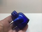 Antique Cobalt Blue Burst Top Dome Type Inkwell  