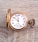 Vintage Swiss Pocket Watch Urech Incabloc 17 Jewels Fishing  Video Art Nouveau