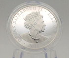 2018 Isle Of Man Viking Long Ship Proof 1 Oz  999 Fine Silver One Noble Coin