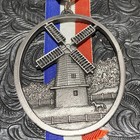 Vintage Windmill Medal Bob Evan   s Farm Medal Award Ava Ivv Bwf 1984