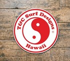 Town And Country Surf Die Cut Sticker Decal 5 85  Surf T   C Hawaii Surfboards