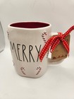Rae Dunn Artisan Collection By Magenta Merry Mug Cup Candy Cane Theme Brand New