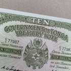 Tonga 10 Shillings Banknote 3-11-1966 P10e Tonga Kingdom Rare Currency Money