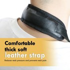 Kuwan Saxophone Neck Strap Soft Sax Leather Strap Padded For Alto Sax Tenor Clar