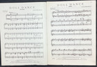 Vtg Sheet Music  Doll Dance  Brown Piano Duet 1954 - Ships Free