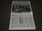 2013 April 16 The Boston Globe Newspaper - Boston Marathon Terror - Np 2555