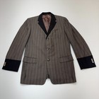 Vintage Oak 50s 60s Mens Phoenix Brown Suit Jacket Mod Rockabilly Beatles 38
