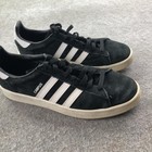 Adidas Campus Shoes Mens Size 10 5 Black Suede Originals Sneakers Bz0084
