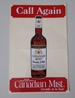 Vintage Canadian Mist Advertising Vendor Window Sticker Decal