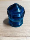 Collectible Blue green Teal Airfield Runway Light Cover Lens 2 75x3 25 