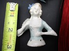 3 Antique German Half Dolls For Pin Cushion   Garment Brush 1 Arms Away