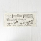 Vintage Craftaid Leather Template Plastic Pattern 4060 Billfold Fish Fishing