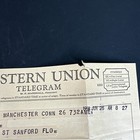 Vtg Western Union Telegram June 1958    mother Died   