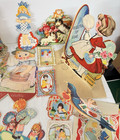 Lot Of 77 Vintage Valentine   s Day Cards 1920s-1940s Mechanical 3d Lace 1 Person
