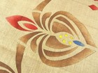 Vintage Art Deco Color Print Stamped Linen Pillow Cover To Embroider Nice 