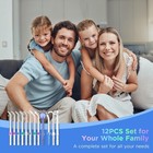 12pcs Waterpik Replacement Tips Compatible With Water Flosser Jet Picks