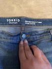 Torrid High-rise Perfect 5  Denim Shorts Blue Size 20 Plus Stretch Distressed
