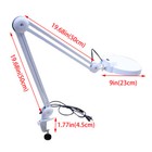 8x Magnifier Led Lamp Light Magnifying Glass Lens Desk Table Clamp For Read