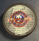 New York Islanders 6 Collectible Pucks Mike Bossy Autograph  Nhl Vintage Signed