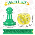 26 Pieces Multicolor Board Game Pawns And Dice Chess Pieces Set Components
