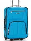 Rockland Bright Blue Luggage Large Spinner Upright 28 Suitcase Travel Bag           