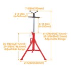 Heavy-duty Pipe Jack Stand 28 -52 Inch Adjustable Folding Pipe Stand 2500 Lbs