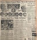 1957 Newspaper Article - Nea All-america Football  College Football